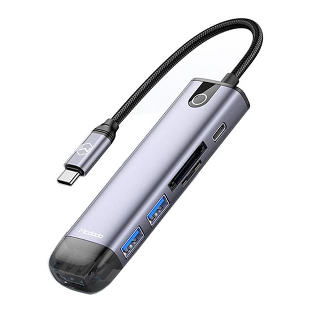 (P)6 in 1 C타입 USB 멀티 확장 허브 어댑터 - 메인 이미지