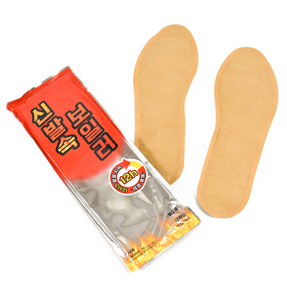 깔창 핫팩 신발속 보일러 발바닥 핫팩 발사이즈 선택가능 - 상품 이미지
