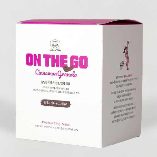 밸런스테이블 수제 프로틴 단백질 시리얼 그래놀라 온더고 시나몬, 30g, 5개 - 상품 이미지