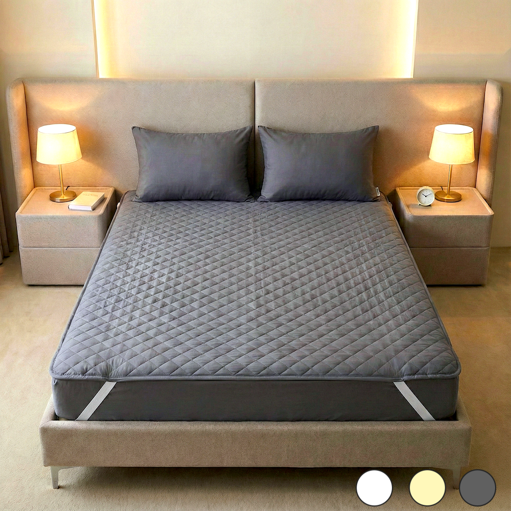 호텔 순면 사계절 침대패드 고정밴드 알러지케어 겨울 면 매트리스 이불패드 피그먼트 SS