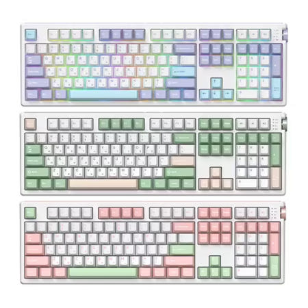 ABKO 앱코 A108K 3모드 유무선 블루투스 기계식키보드 볒꽃축 리니어