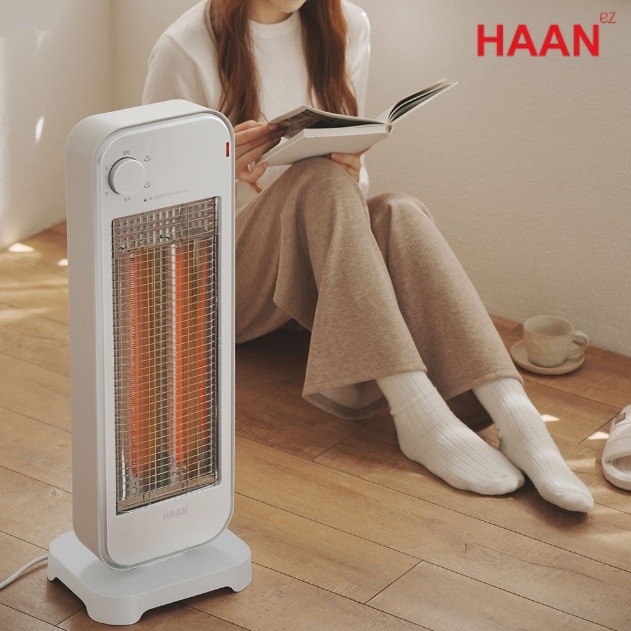 일자형전기히터 가정용 거실 침실 좌우회전 소형난로 - 상품 이미지