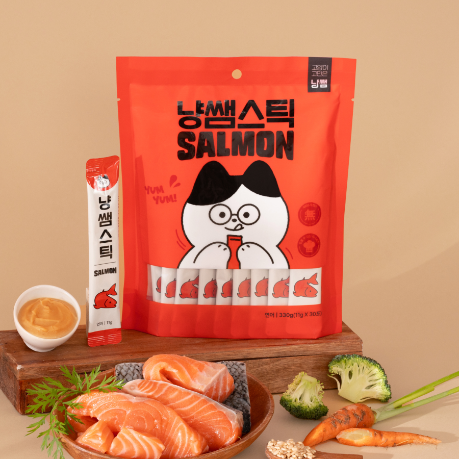 냥쌤스틱 고양이 짜먹는 간식 대용량 한달 30개입 파우치 길고양이 간식 - 상세 이미지 5