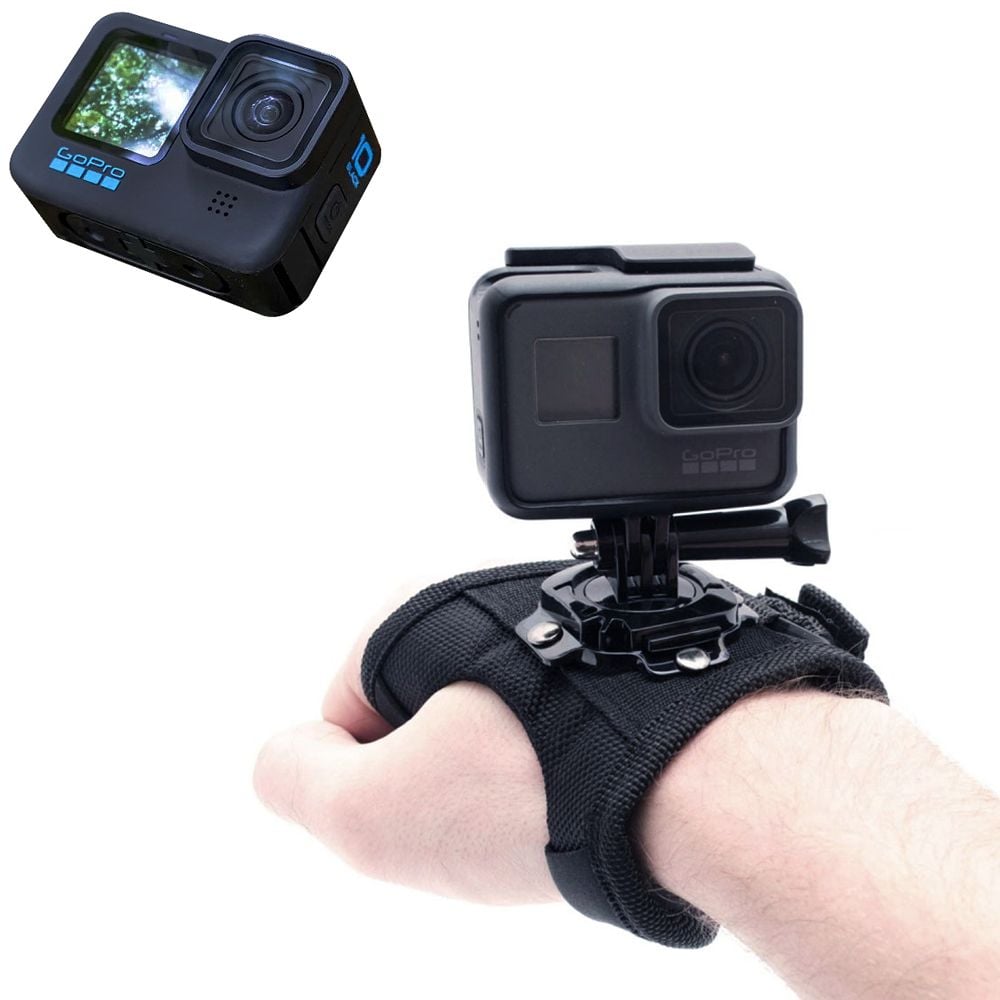 GOPRO10 호환 손등 글러브 장갑 핸드 거치대 고프로10 - 상품 이미지