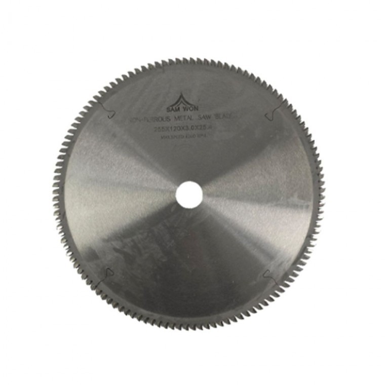 삼원초경 원형톱날 알루미늄 커팅날 팁쏘 255mm 120날 - 상품 이미지