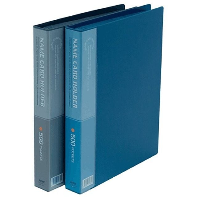 대흥 N500 발포PP 명함첩 500명 청색 화일 명함첩 - 상품 이미지