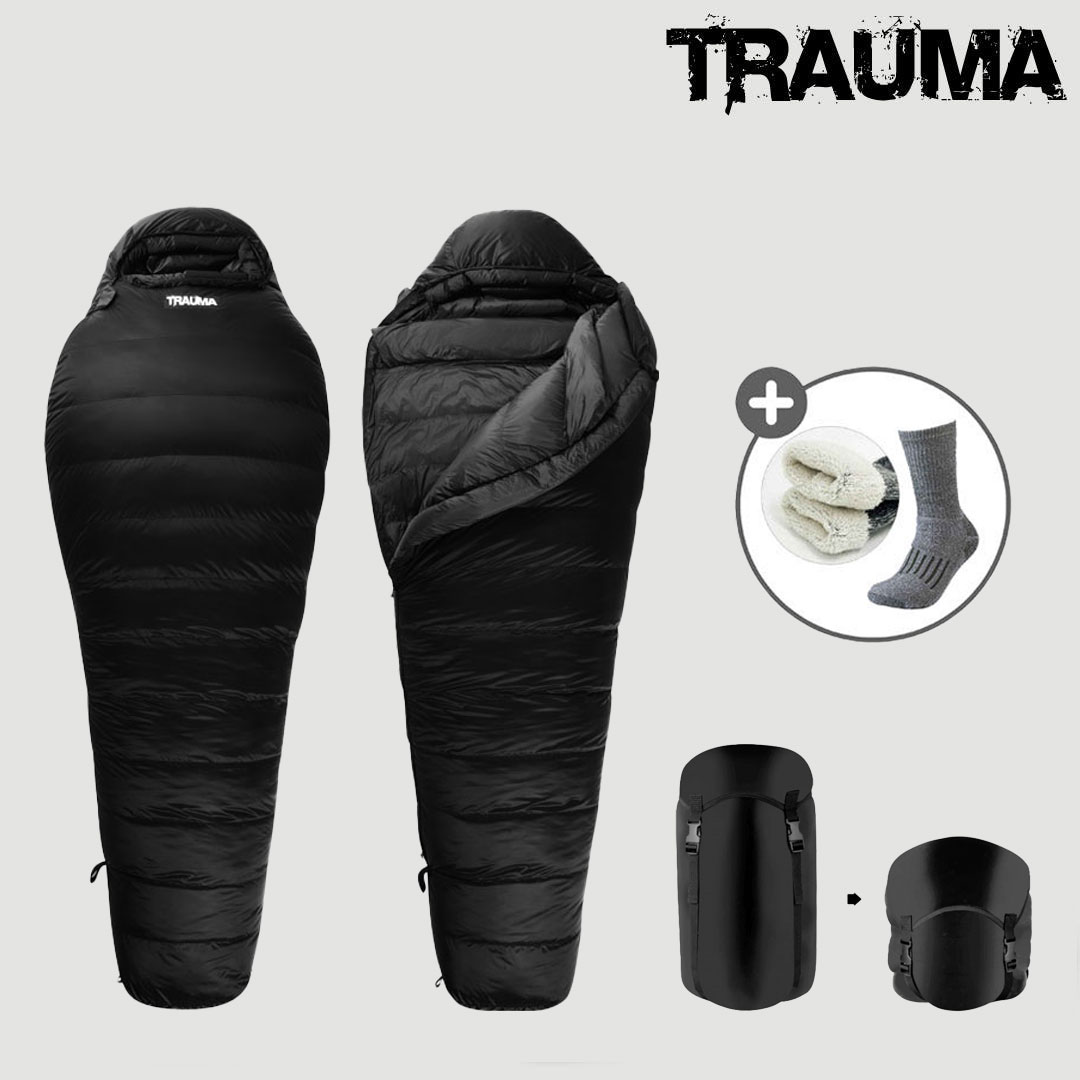 트라우마 텔타 1500 알파인 동계용 구스 다운 침낭 - 상품 이미지