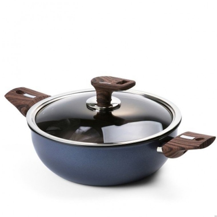 매직쉐프 인덕션 전골 냄비 조림 찌개 24cm 블루 - 메인 이미지
