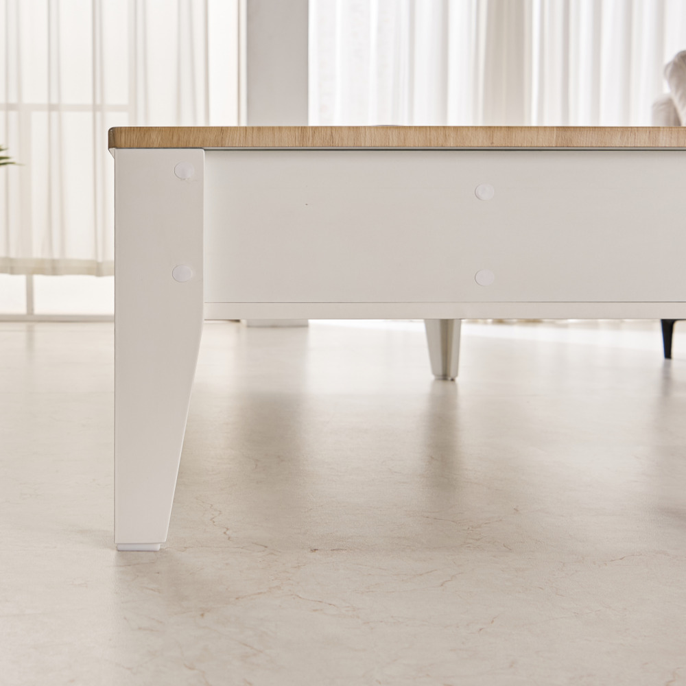 일라이 업모션 리프트업 소파 높은 좌식 리프트 테이블 1150x590x370mm, 우드 - 상세 이미지 5