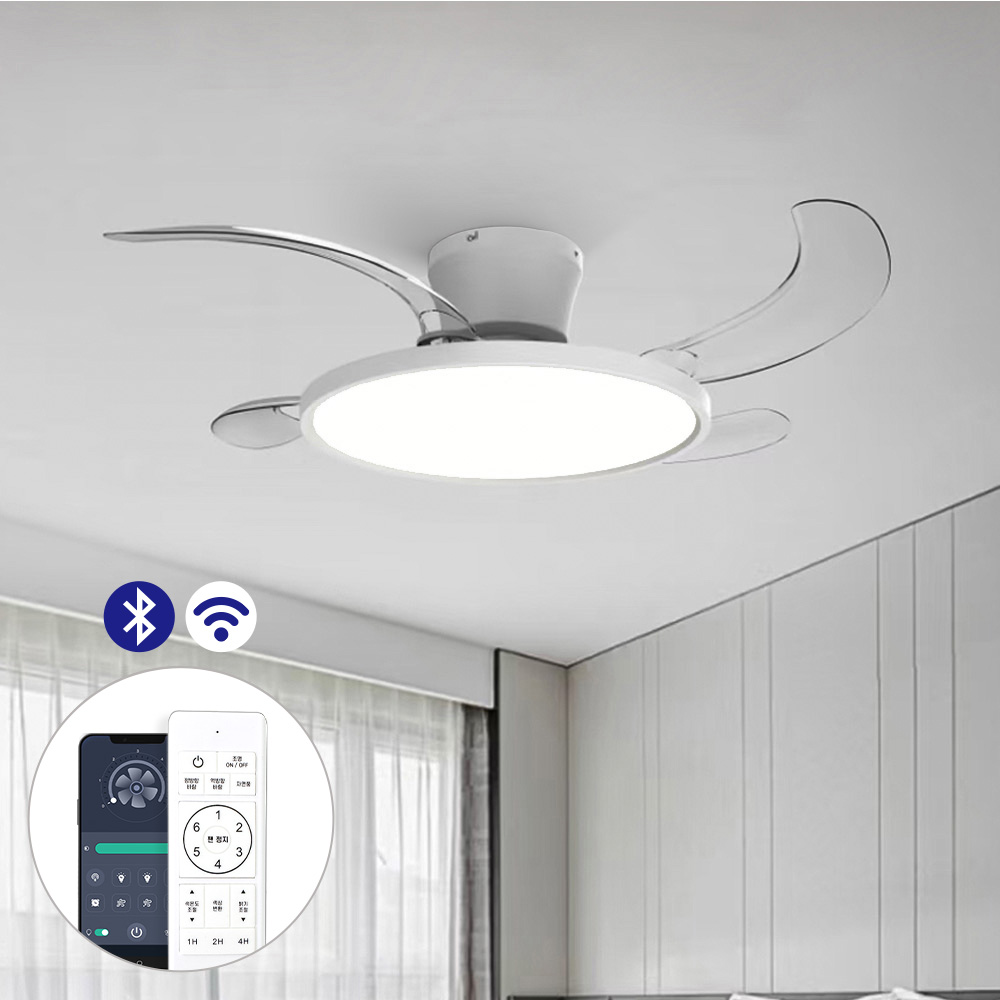에어룩스 폴더블 LED 실링팬 방등 거실등 천장선풍기 BLDC모터 스마트 IOT 앱연동 - 상품 이미지