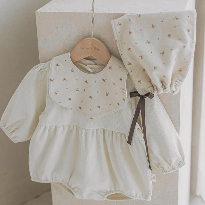 빌리 르세아 오가닉 아기 턱받이 / 보넷 친환경 유기농 순면 신생아 빕 유아 이유식 받침 아기 모자 아기용품