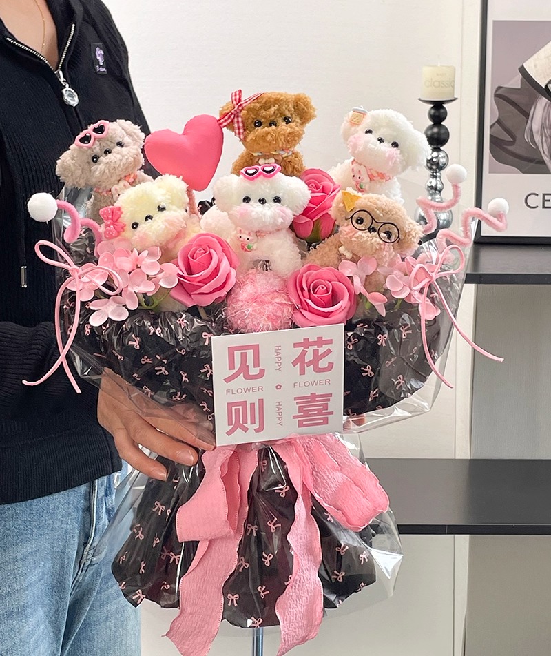 LA판타지 기념일 선물 인형꽃다발 여친 감동선물 - 상세 이미지 5