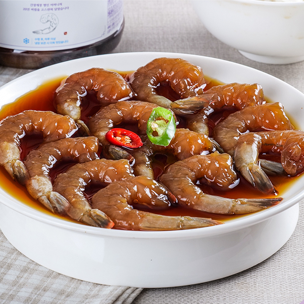 밥도둑 순살 대하새우 깐새우장 간장맛, 300g, 1개 - 상품 이미지