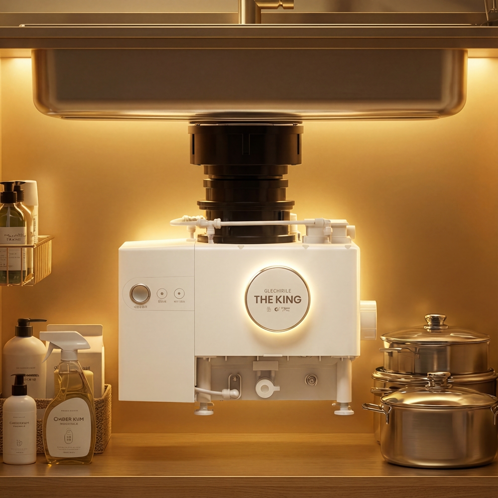 [공식판매점] 블랙홀더킹 음식물처리기 쓰레기 분쇄기 미생물 씽크대 가정용 명품 분쇄형