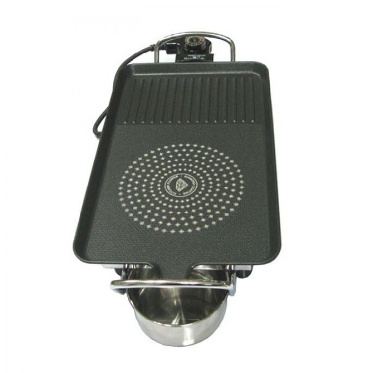 키친플라워 전기 그릴 불판 고기 그릴팬 40cm