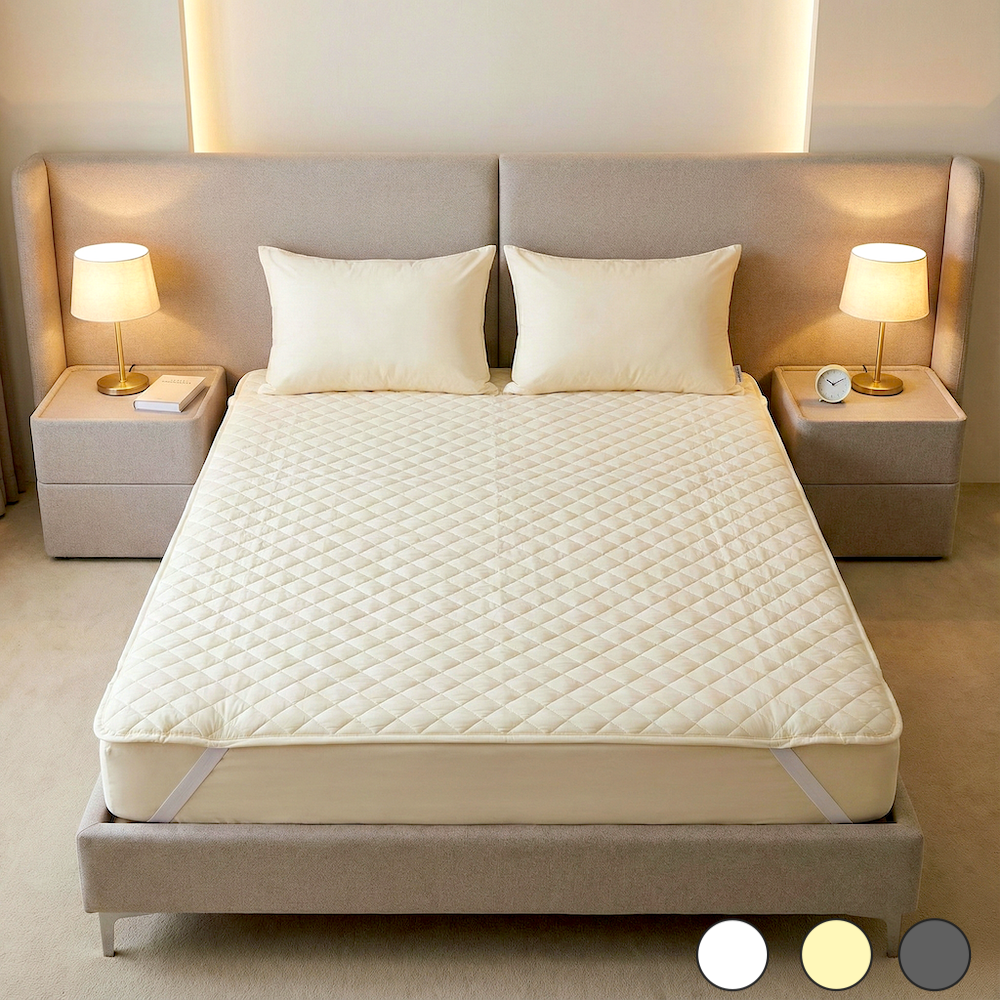 호텔 순면 사계절 침대패드 고정밴드 알러지케어 겨울 면 매트리스 이불패드 피그먼트 SS