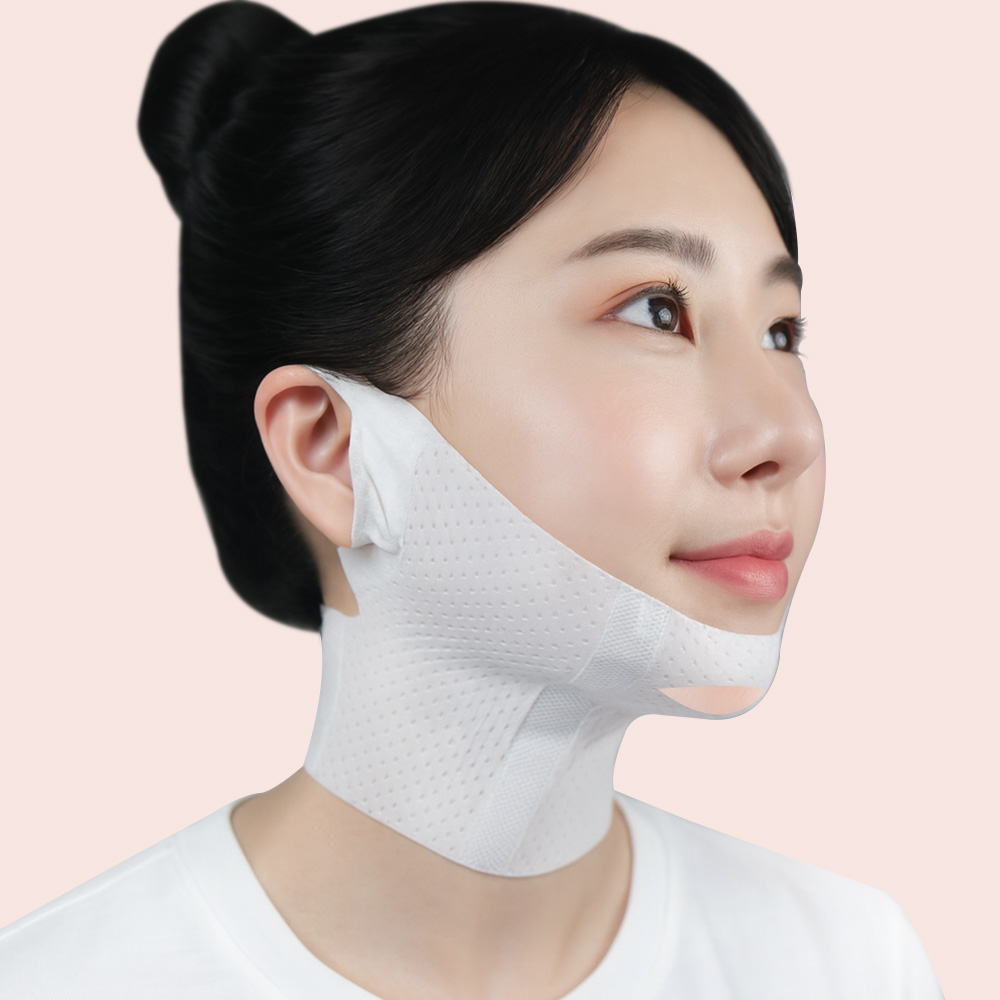 삶모아 모이스처 브이넥 리프팅 목 주름 턱 밀착형 이중기능성 팩 5매, 1개 - 상세 이미지 2