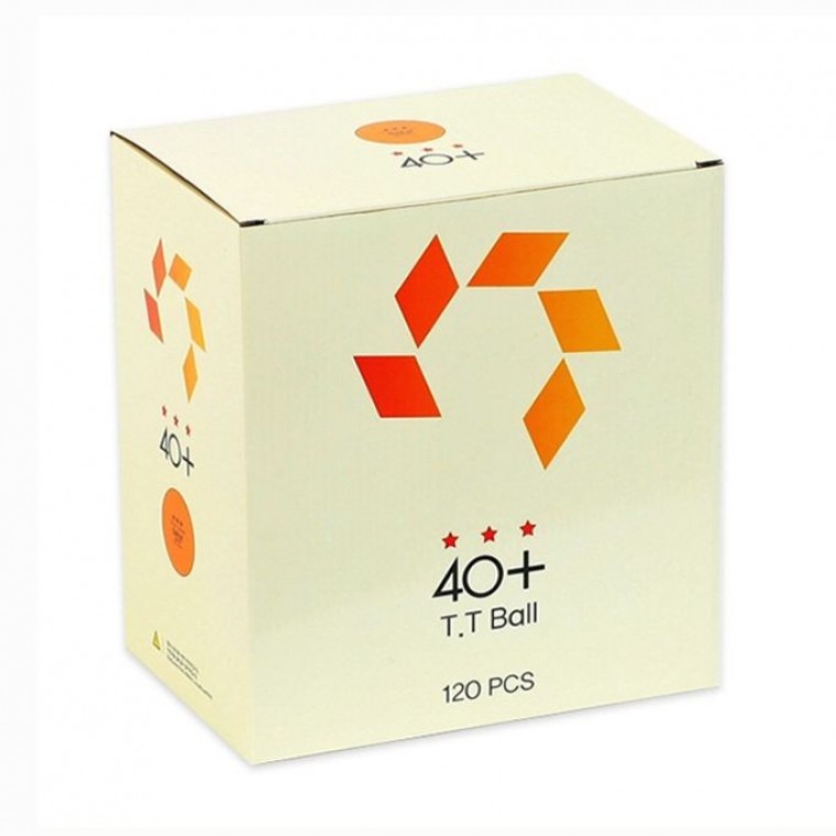 탁구공 탁구볼 ABS 핑퐁볼 3성 주황 40mm 120p - 상품 이미지