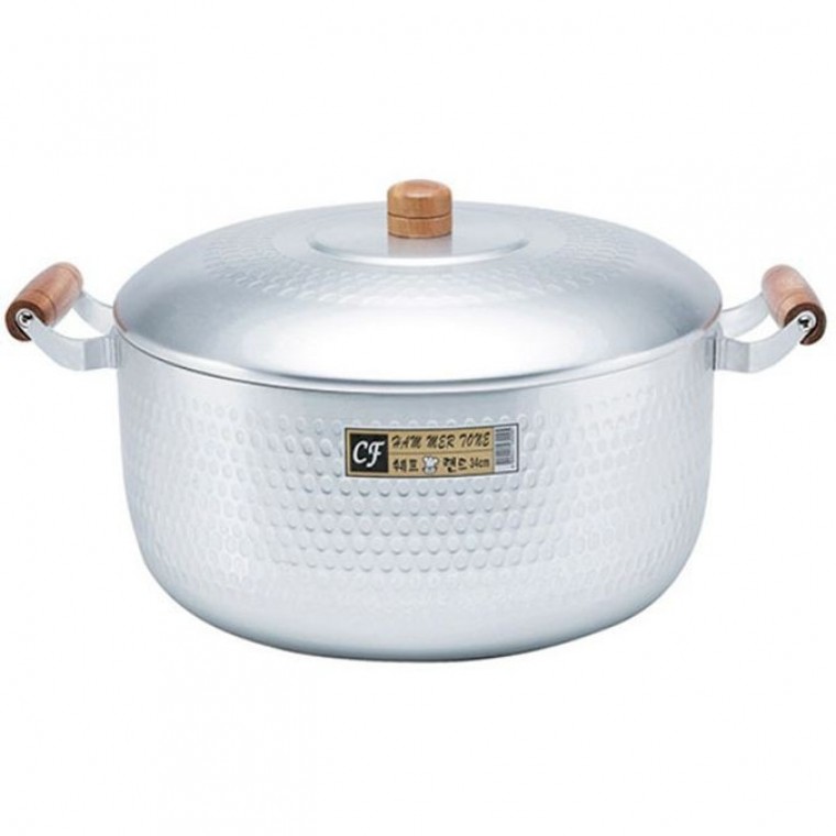 국산 양수 냄비 곰보 함마톤 찌게 라면 30cm - 메인 이미지