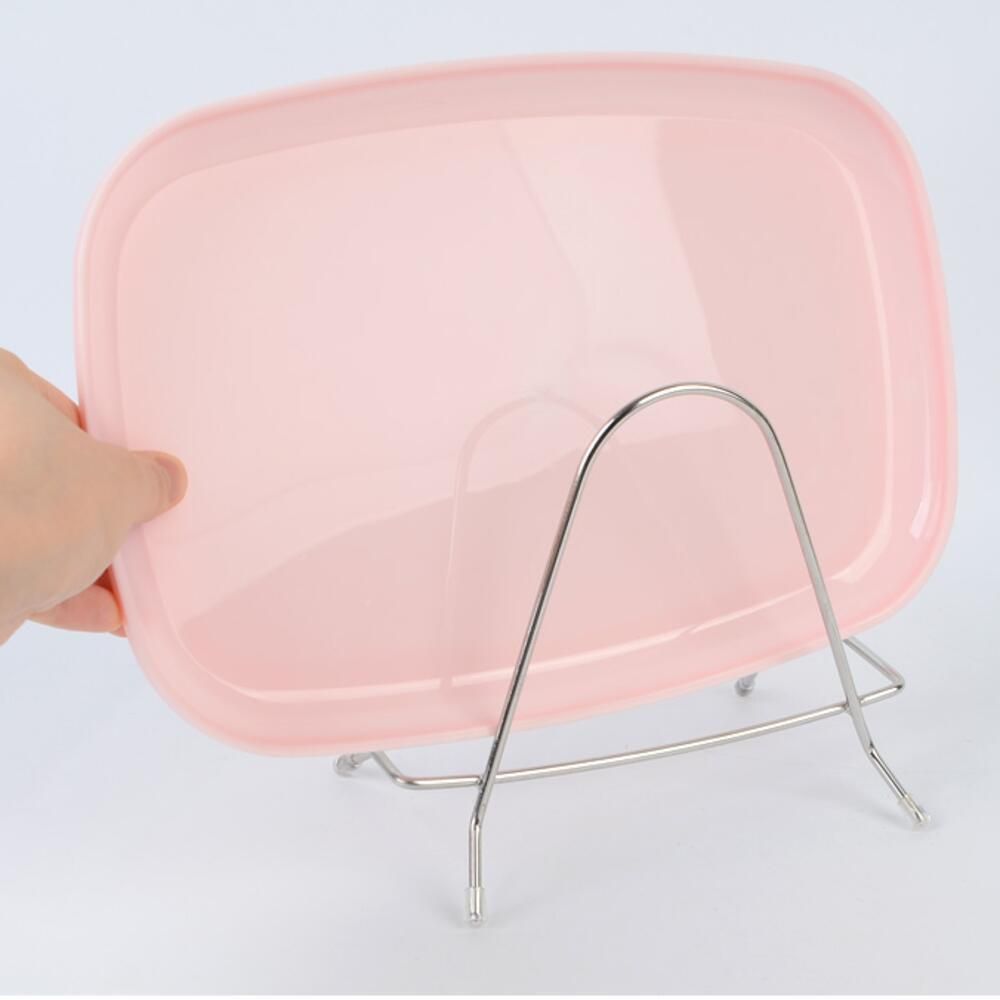 스텐 거치대 정리대 정리 뚜껑 쟁반 좁은주방 - 메인 이미지