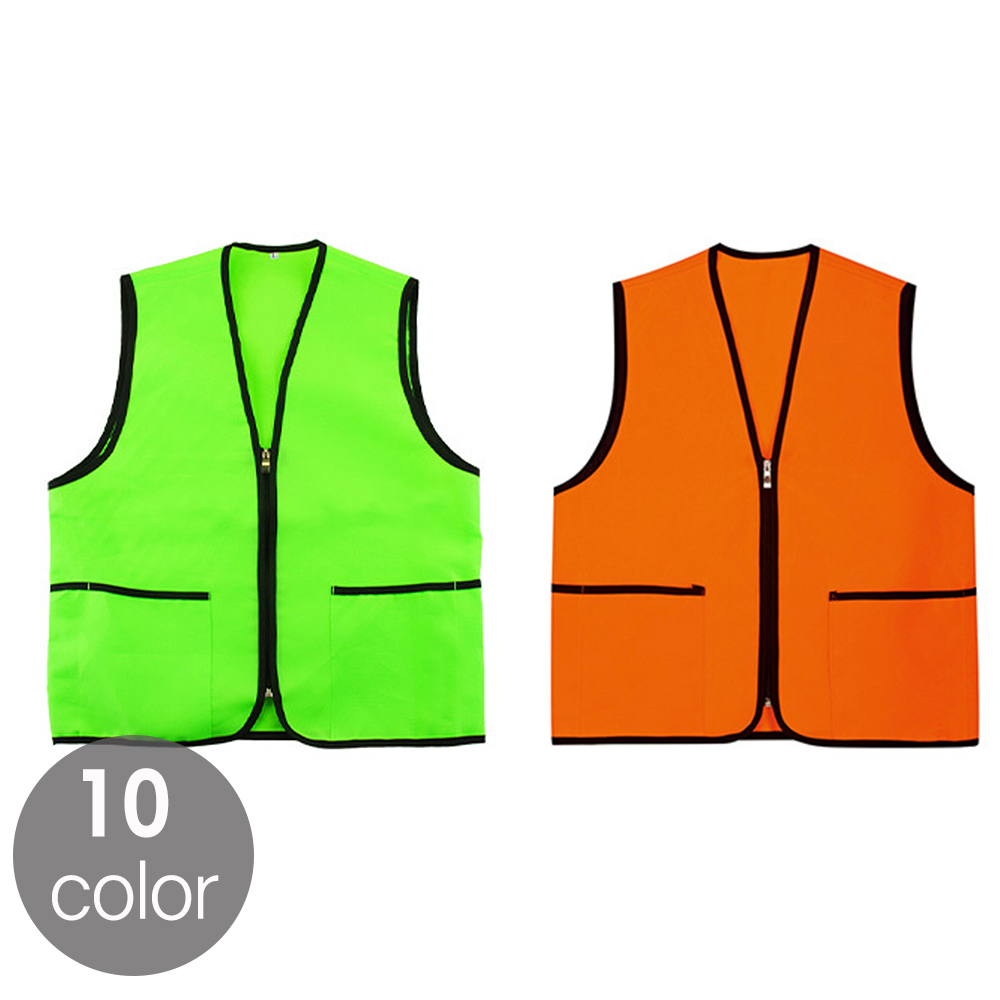 (9color)타스란 마트조끼 봉사남녀공용 행사 단체 팀 모임 이벤트 홍보조끼 - 상세 이미지 4