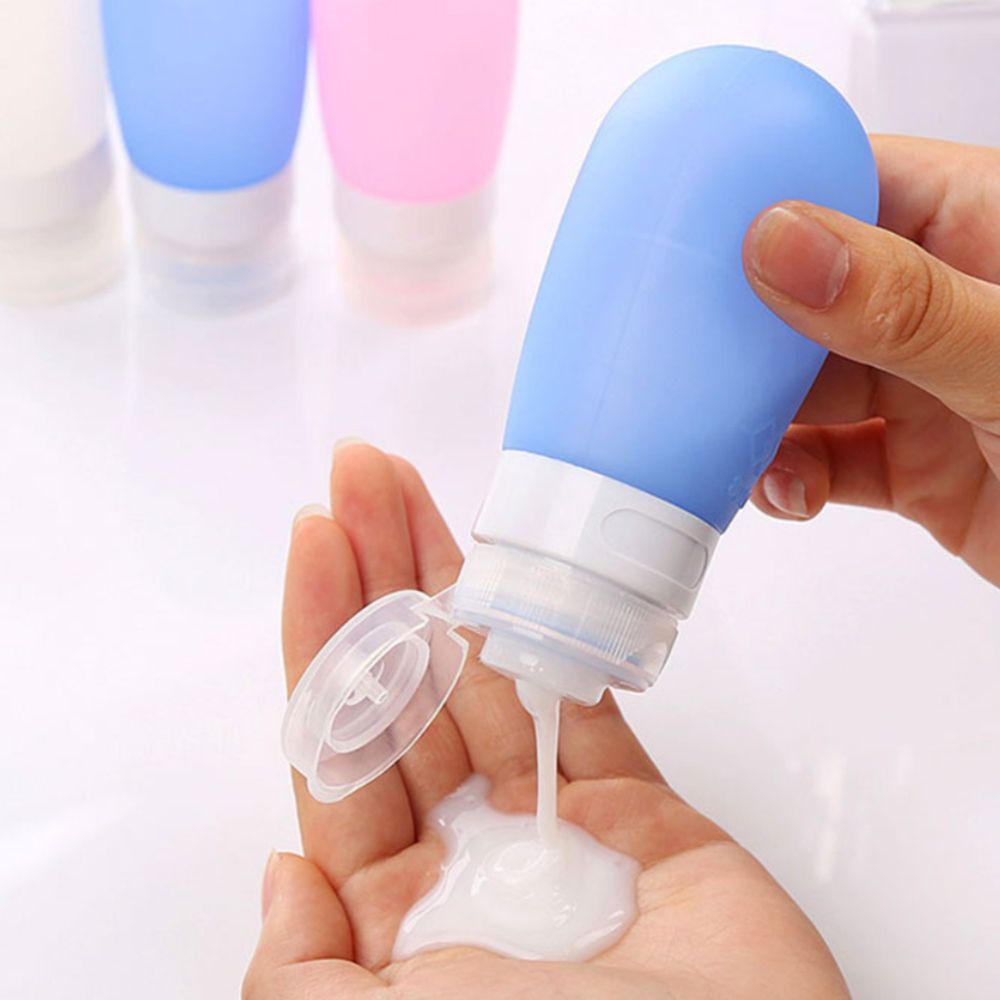 여행용 실리콘 공병 휴대용 화장품 샴푸 용기 캠핑 38ml 핑크 - 상품 이미지
