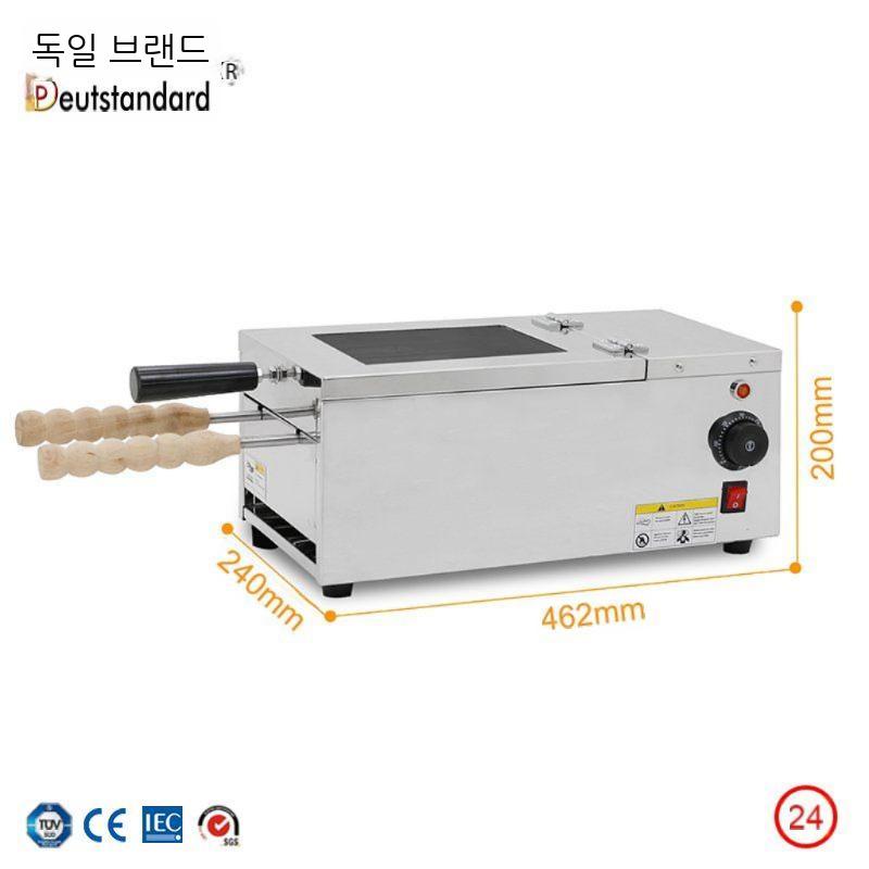 굴뚝빵 기계 베이커리 업소용 전기 제빵기 노점상 헝가리 체코전통빵 롤링브래드 - 상세 이미지 3