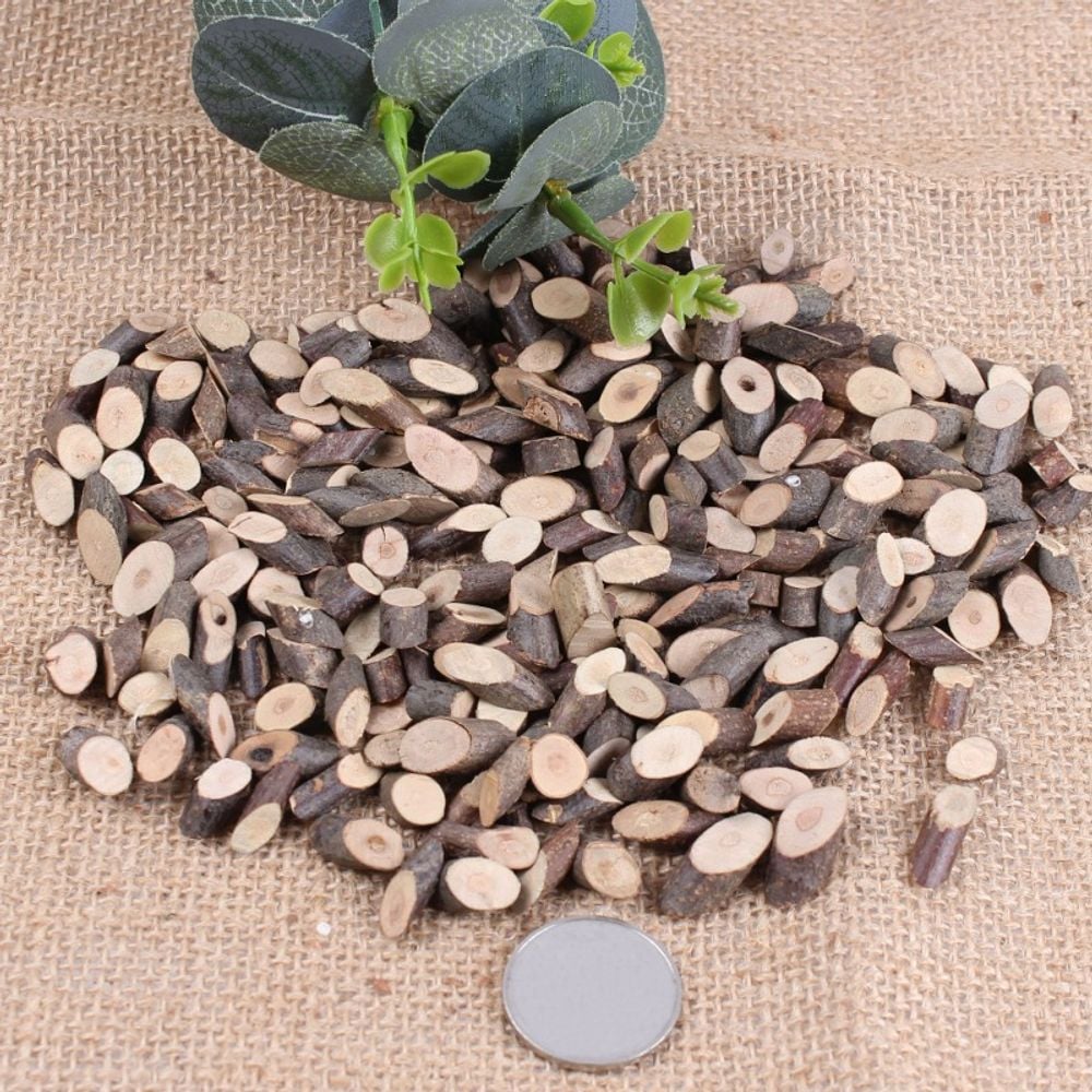천연나무조각 1.5x0.5cm 500g (타원형) 1망 - 메인 이미지