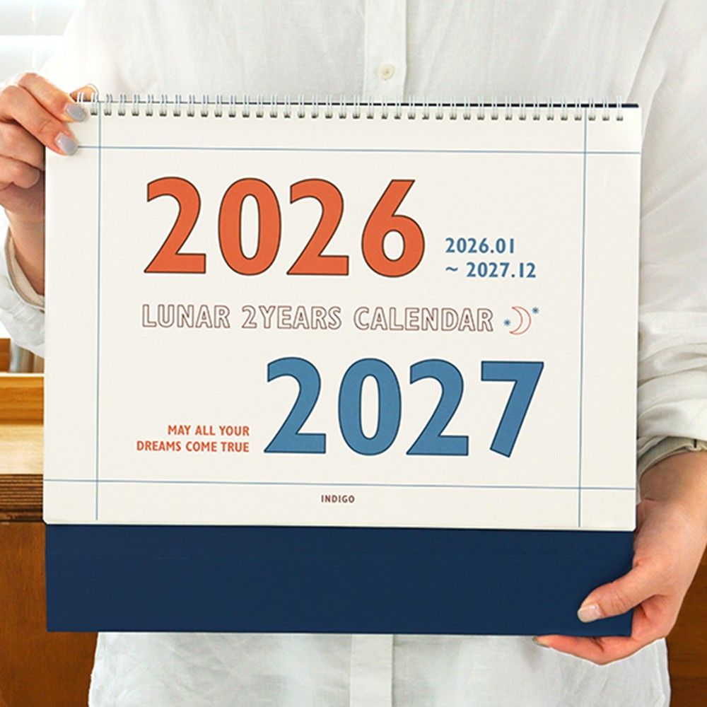 2027 27년 대형 탁상달력 26년 큰 캘린더 B4 2026 빅 데스크 2년 스케줄러 - 상세 이미지 5