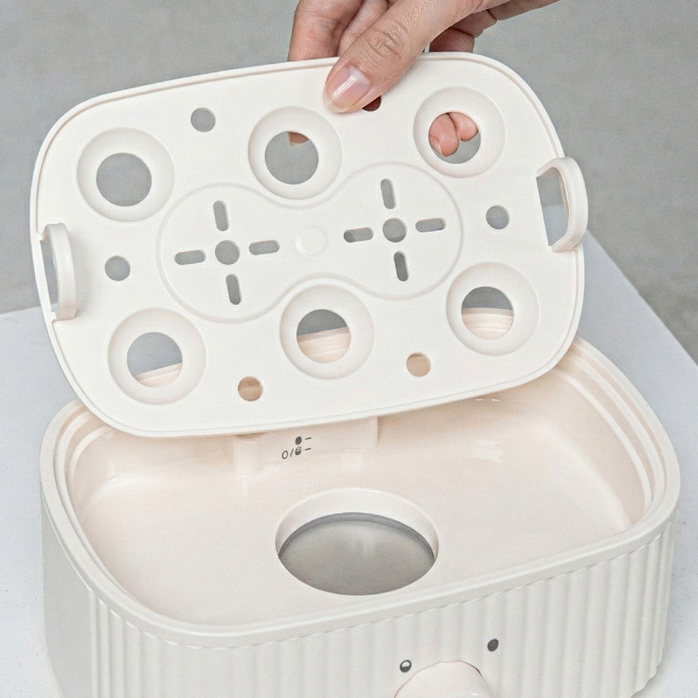 쿠잉 계란찜기 EB-06CR 에그쿠커 멀티쿠커 계란삶는기계 전기찜기