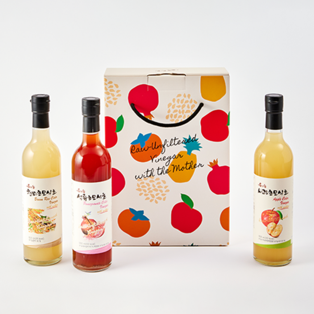 생생초 유기농 초모식초 애사비 애플사이다비니거 500ml 선물세트 2개입/ 3개입 - 상세 이미지 2