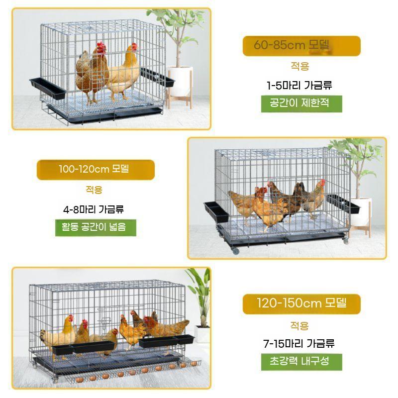 닭장 암탉 케이지 철망 사육장 조립식 닭 키우기 오리 하우스 새장 둥지 가금류 사육 - 상세 이미지 4