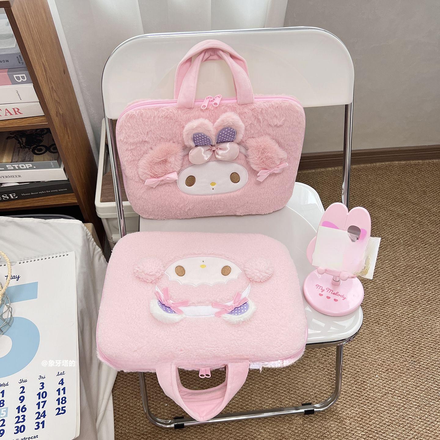 마이멜로디 노트북 가방 휴대용 서류 충격 방지 아이패드 태블릿 보관 프린세스 마이멜로디 소형 14인치 - 상세 이미지 3