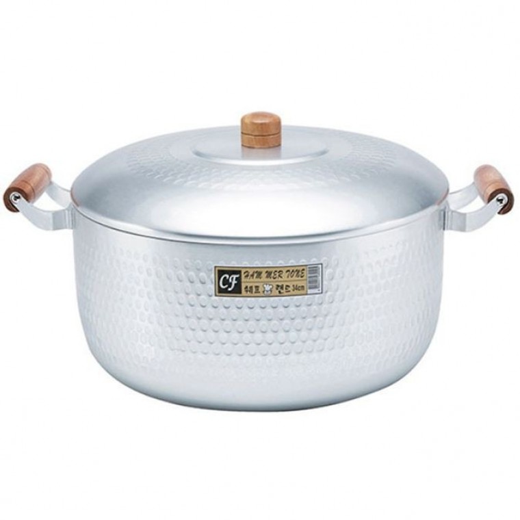 국산 양수 냄비 곰보 함마톤 찌게 라면 32cm - 메인 이미지