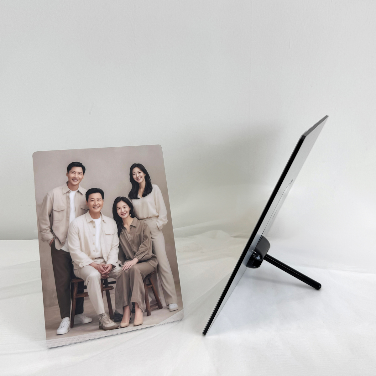 [필프레임] 돌사진 가족사진액자 돌잔치 포토테이블 탁상용 아트룩스 맞춤제작 12x17 cm - 상세 이미지 3