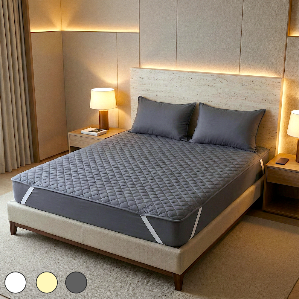 호텔 순면 사계절 침대패드 고정밴드 알러지케어 겨울 면 매트리스 이불패드 피그먼트 SS