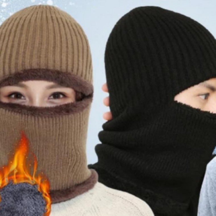 니트 바라클라바 방한 넥워머 모자 방한모 낚시 겨울 등산 자전거 운동 스포츠 여성 남자 남성 공용 - 메인 이미지