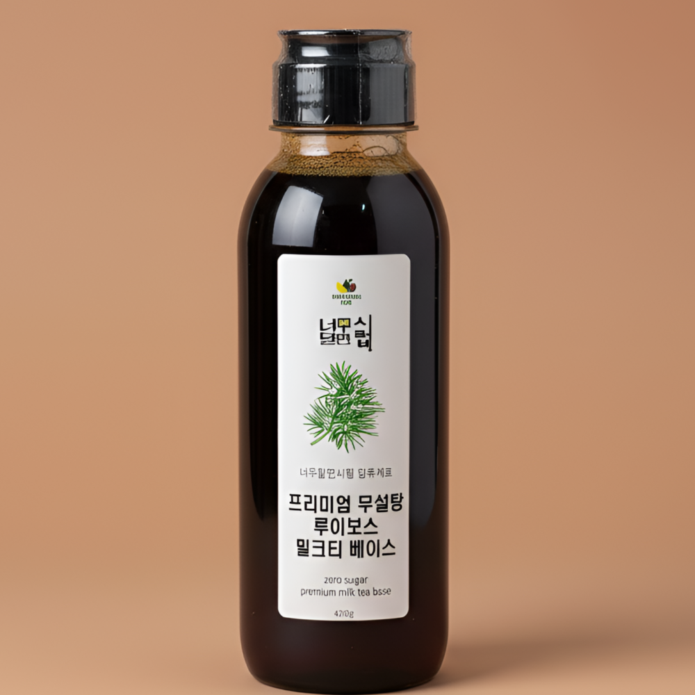 너무달면시럽 저당 루이보스 밀크티 베이스 430g - 상품 이미지