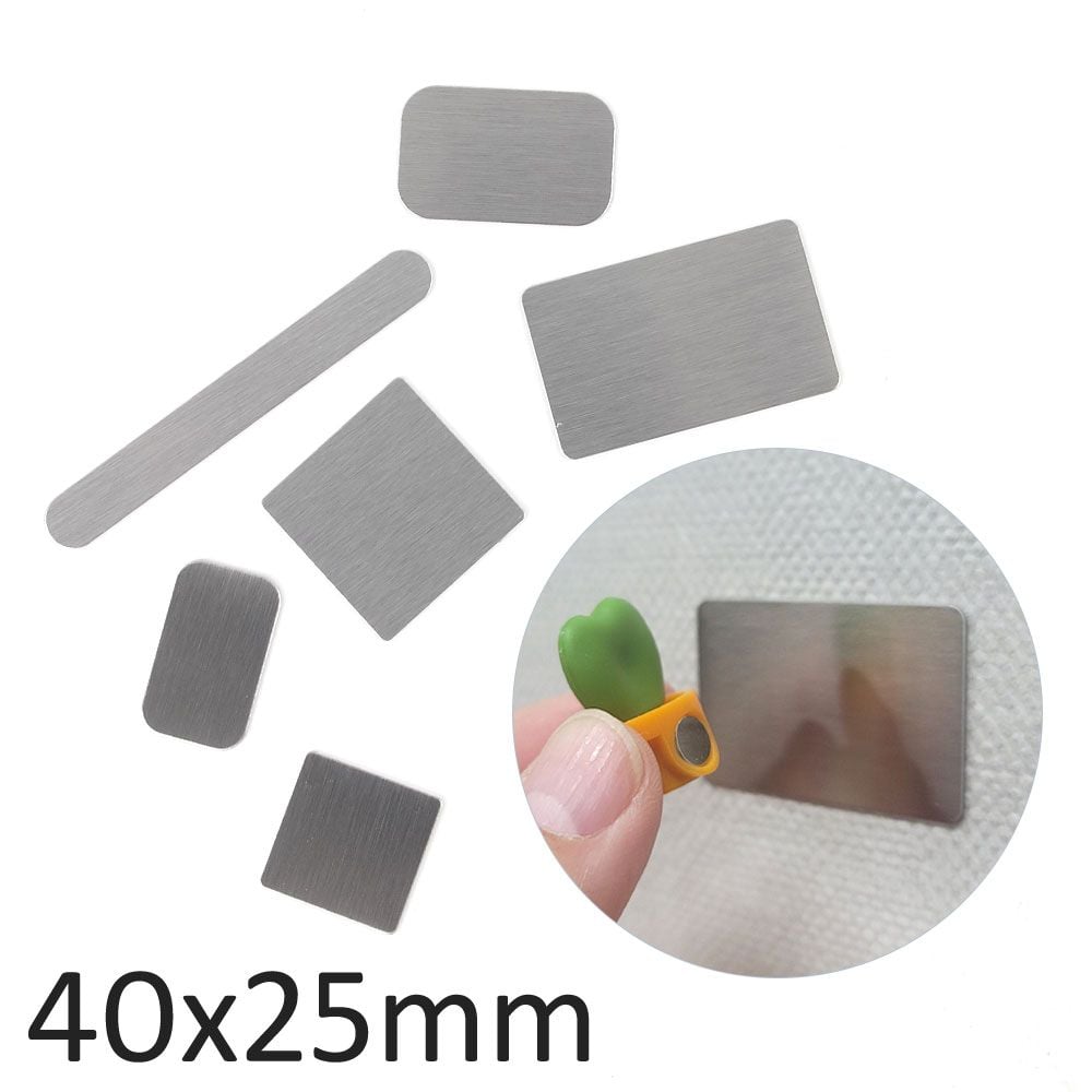다용도 부착식 사각 철판 40X25mm X20개 자석 거치용 - 상품 이미지