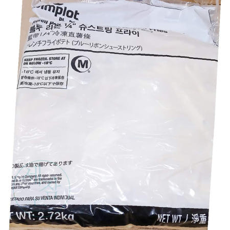 RU 감자 슈스트링 2.72k x6p 모듬감자튀김업소용