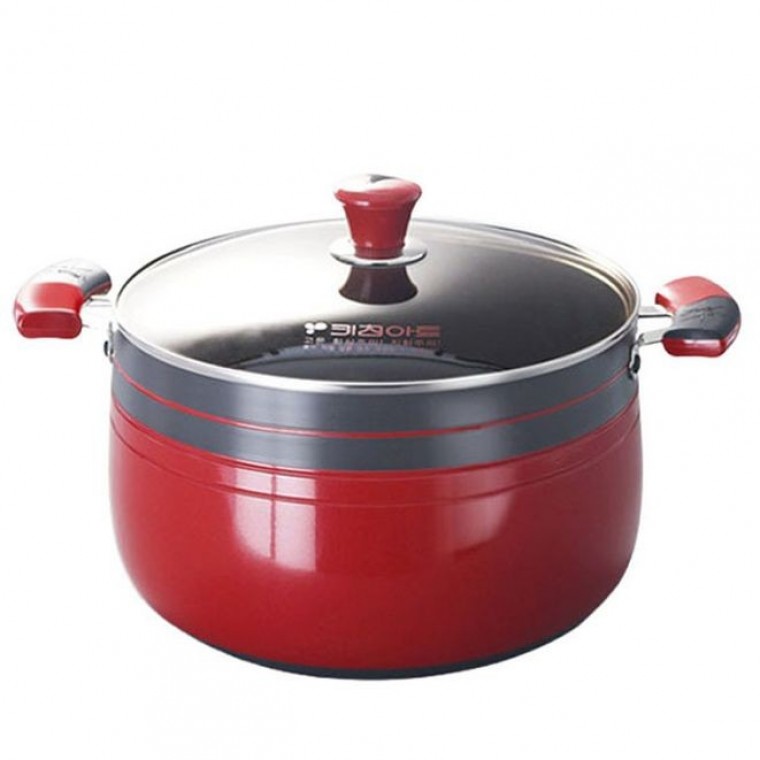 키친아트 곰솥 경질 냄비 찜기 찜냄비 들통 28cm - 메인 이미지