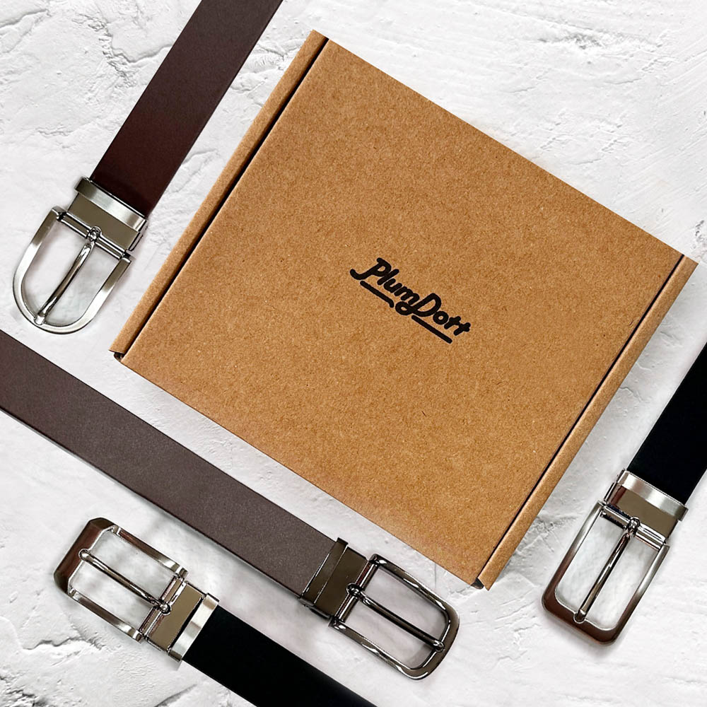 플럼도트 이탈리아 통가죽 유공벨트 선물상자포함 소가죽허리띠 가죽벨트 남성벨트 남자벨트
