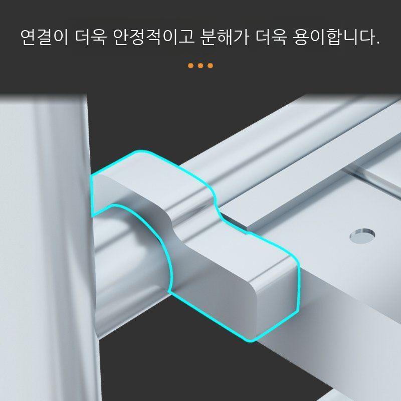 아시바 사다리 비계 접이식 우마 이동식 틀비계 스캐폴딩 공사장 작업대 바퀴달린 도배 선반 - 상세 이미지 3