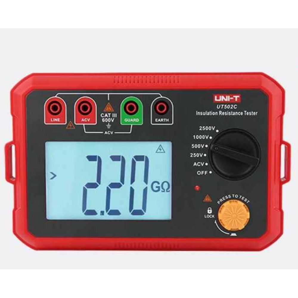 절연저항기 전기 절연 테스트기 절연 저항 측정기 UT501C(1000V/5G)어댑터 - 상세 이미지 3