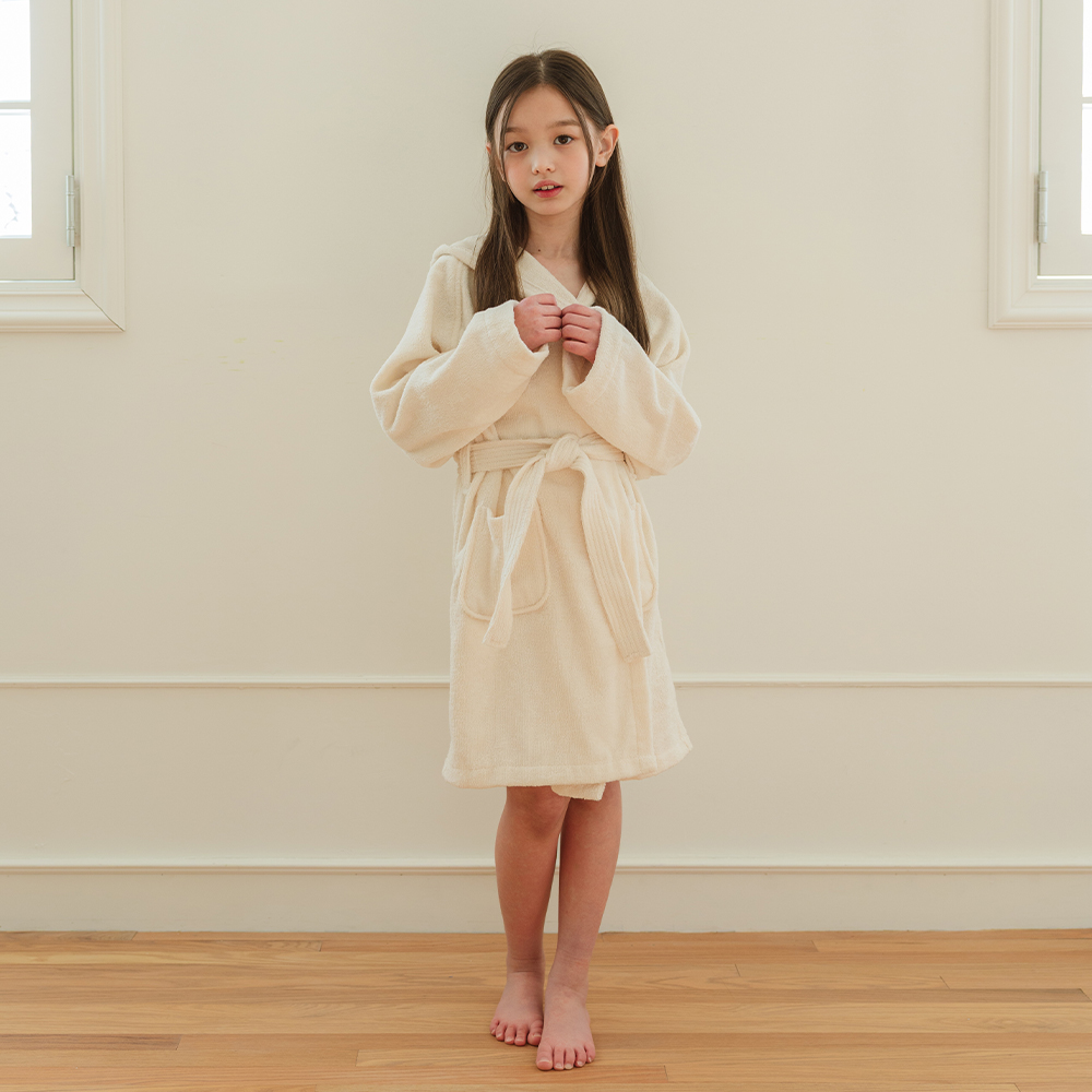 소프넬 30수 면100% 키즈 목욕가운 아동 어린이 주니어 샤워 비치 로브