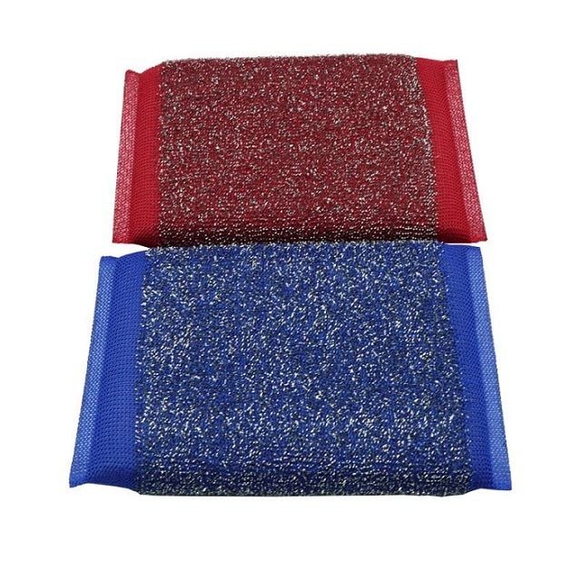 스텐 수세미 2매입 약13x10cm 스텐압연사 설거지 - 메인 이미지