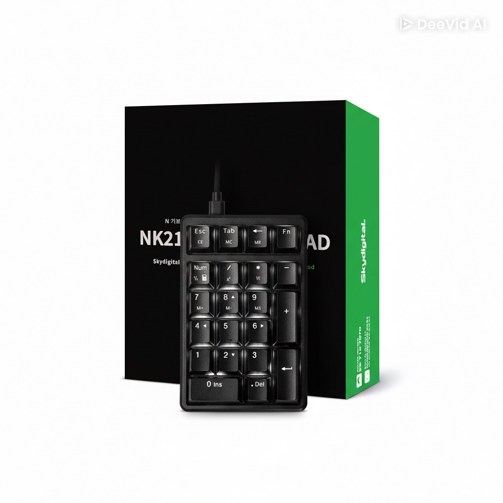 스카이디지탈 NKEYBOARD NK21 매크로 숫자 키패드 이미지 4
