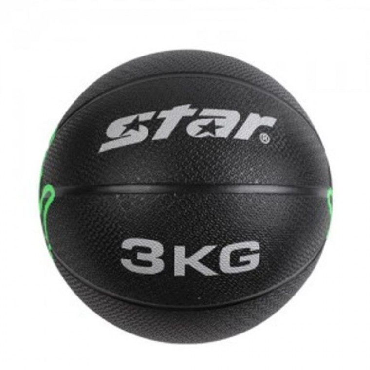 스타 메디신볼 홈트 헬스 운동공 월볼 웨이트볼 3kg B - 상품 이미지