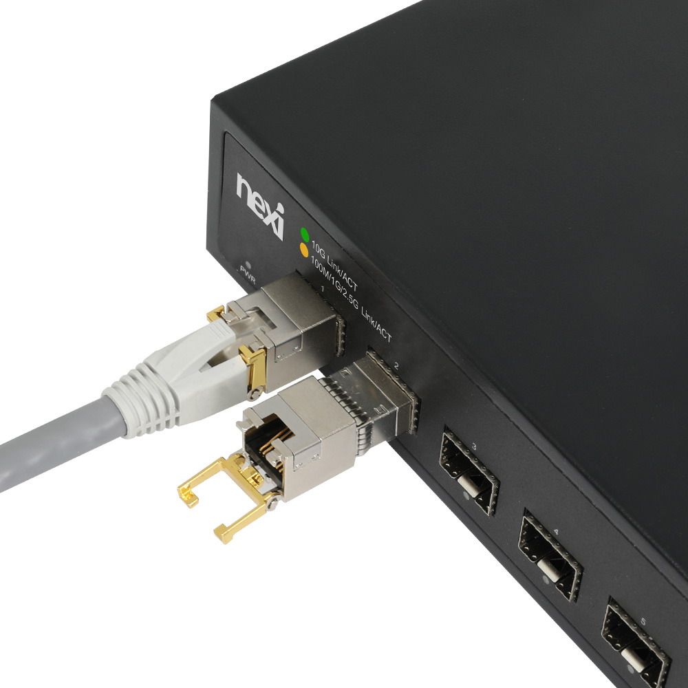 넥시 스위칭허브 8포트 SFP+ 10G IGMP 공유기 랜허브 스위치 랜선 네트워크 이미지 6