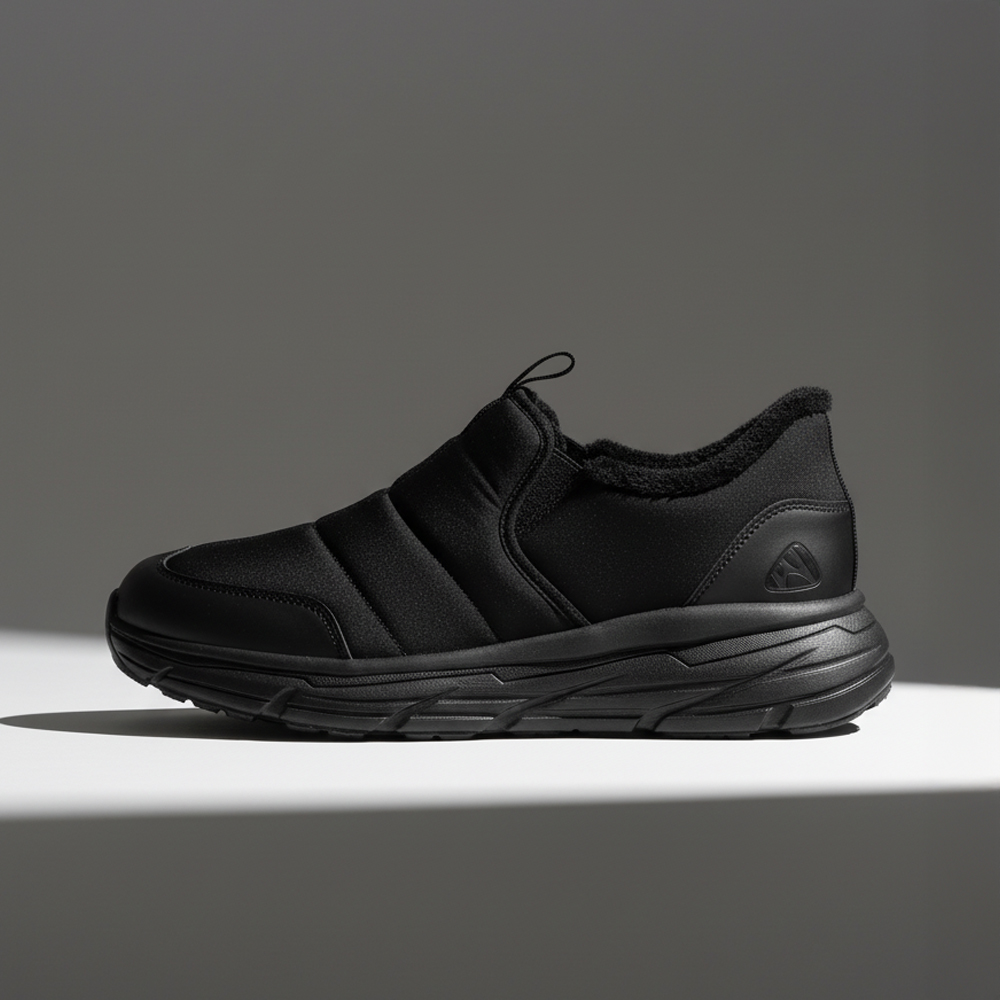 손 안 대고 신는 바로인 드론 따뜻한 기모 방한 슬립온 겨울 운동화 스니커즈